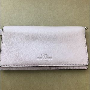 Authentic Coach Slim wallet pebble leather great used condition